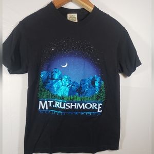 Mount Rushmore South Dakota metallic presidents medium unisex tee great shape ♥️